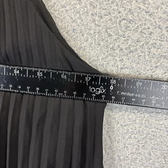 Robbie Bee Black Pleated Dress - Picture 4 of 7